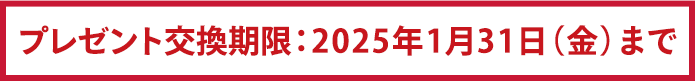 プレゼント交換期限:2023年2月28日(火)まで