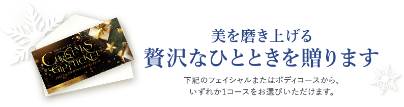 美を磨き上げる贅沢なひとときを贈ります