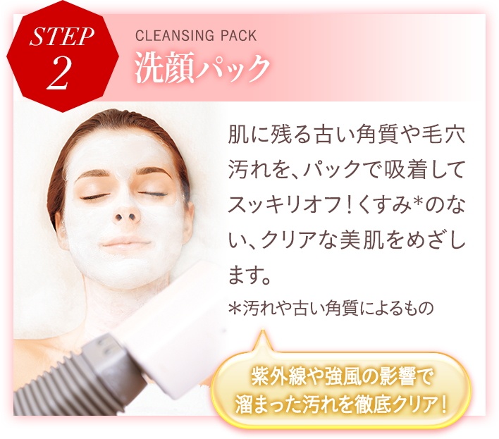 ステップ2 洗顔パック