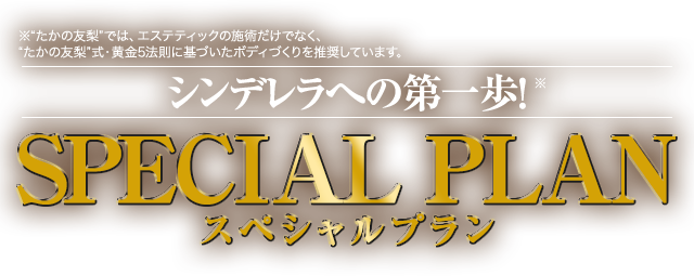 シンデレラへの第一歩！スペシャルプラン ｜エステといえば