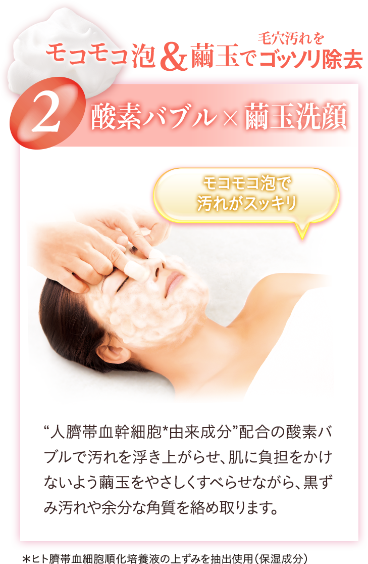 2 酵素バブル×繭玉洗顔