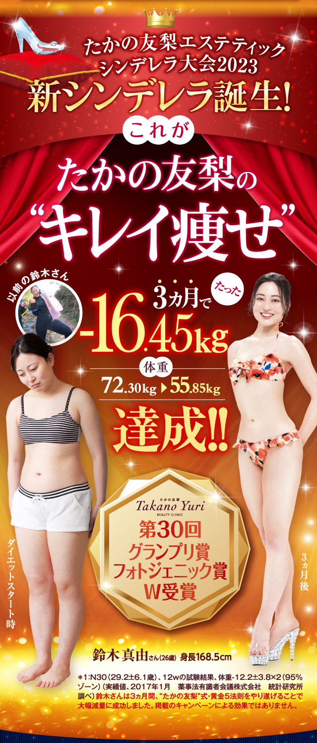 たかの友梨エステティックシンデレラ大会2023 新シンデレラ誕生！！