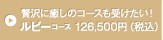 癒しのコースも受けたい ルビーコース 126,500円