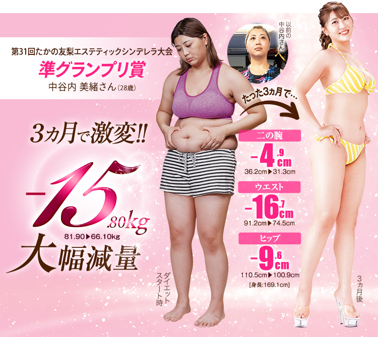 第30回たかの友梨エステティックシンデレラ大会 準グランプリ賞 掛田 由衣さん