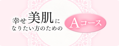 幸せ美肌になりたい方のためのAコース